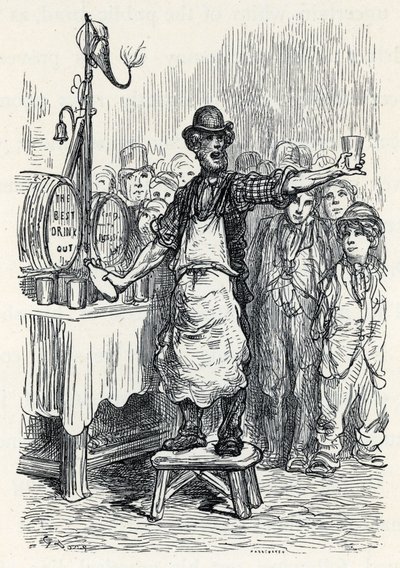 Vendeur de bière au gingembre dans les années 1870 - Gustave Dore