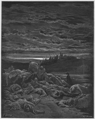 Gustave Doré Bible : Mort des fils de Jerubbaal - Gustave Dore