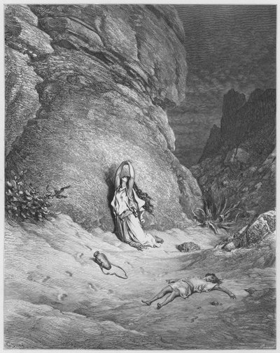 Agar et Ismaël dans le désert - Gustave Dore