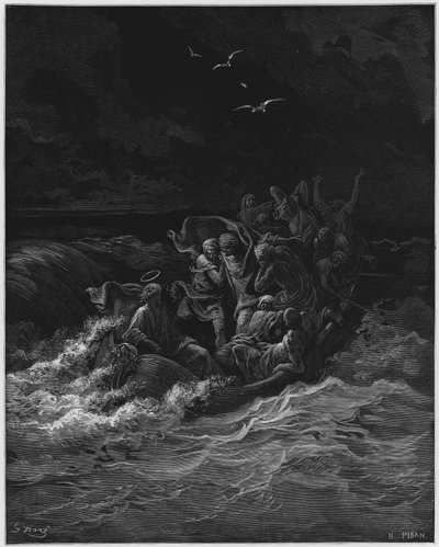 Gustave Doré Bible : Jésus calmant la tempête - Gustave Dore