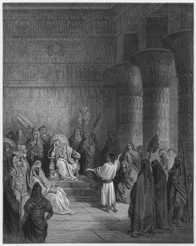 Gustave Doré Bible : Joseph interprétant le rêve de Pharaon - Gustave Dore