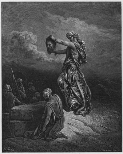 Gustave Doré Bible : Judith montrant la tête d