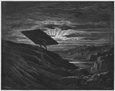 Gustave Doré Bible : Samson emportant les portes de Gaza - Gustave Dore