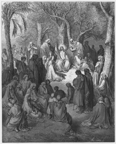 Gustave Doré Bible : Le Sermon sur la Montagne - Gustave Dore