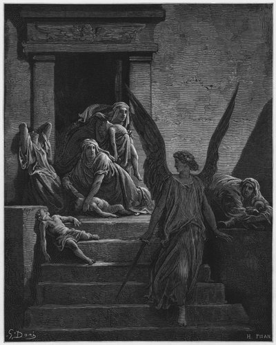 Gustave Doré Bible : Les premiers-nés tués - Gustave Dore