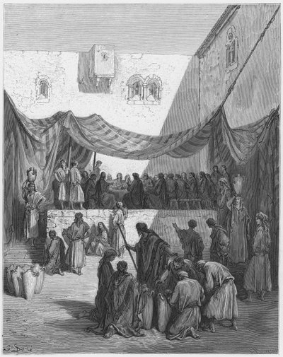Gustave Doré Bible : Les noces de Cana - Gustave Dore