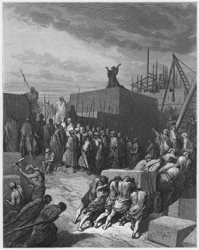 Gustave Doré Bible : La reconstruction du temple - Gustave Dore
