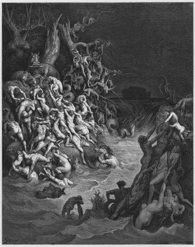 Gustave Doré Bible : Le monde détruit par l