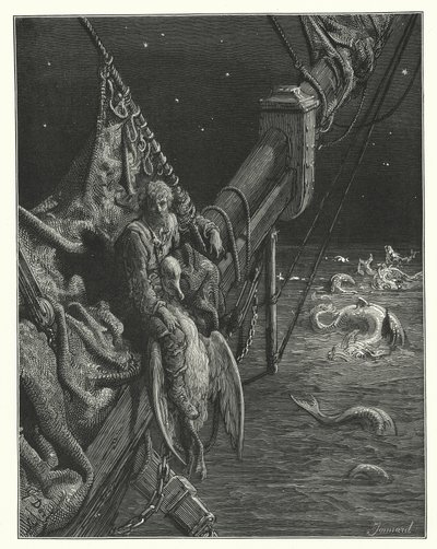 Illustration de Gustave Doré pour La Complainte du vieux marin de Coleridge (gravure) - Gustave Dore