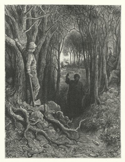 Illustration de Gustave Doré pour La Complainte du vieux marin de Coleridge (gravure) - Gustave Dore