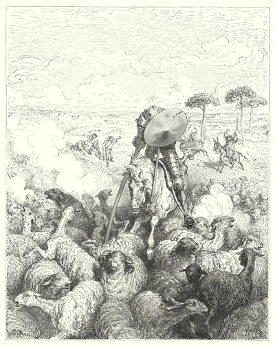 Don Quichotte de Gustave Doré : "Il chargea l