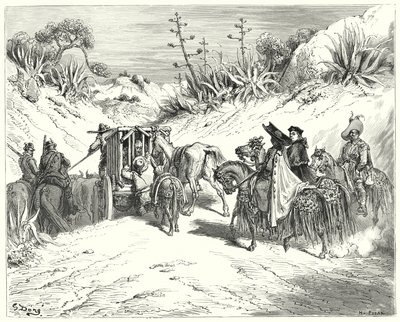Don Quichotte de Gustave Doré : « Le curé était très attentif et le croyait un homme de bon jugement » - Gustave Dore