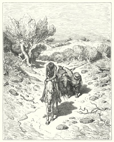 Ils ont passé ce jour-là, et quatre autres après, dans ce genre de discours (gravure) - Gustave Dore