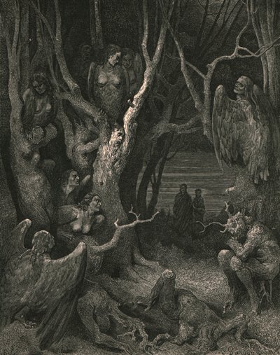 Ici les brutes Harpies font leur nid, vers 1890 - Gustave Dore