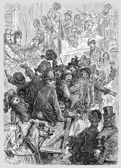 Retour des courses de Hampton Court, 1872 - Gustave Dore