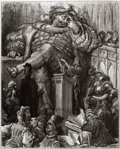 Illustration de Gustave Doré pour La Vie inestimable du grand Gargantua par François Rabelais - illustration de 