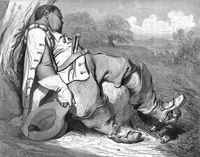 Illustration pour "Le petit poucet", écrit en 1697 par Charles Perrault (1628-1703) - Gustave Dore