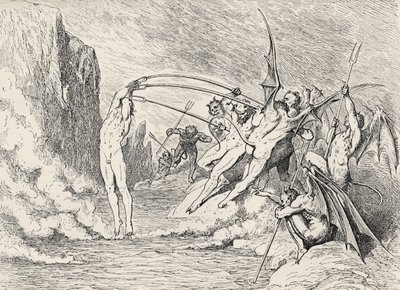 Illustration pour La Divine Comédie - Enfer par Dante - Gustave Dore