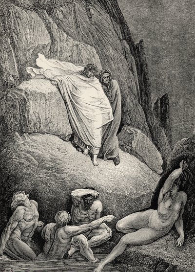 Illustration pour La Divine Comédie - Enfer par Dante - Gustave Dore