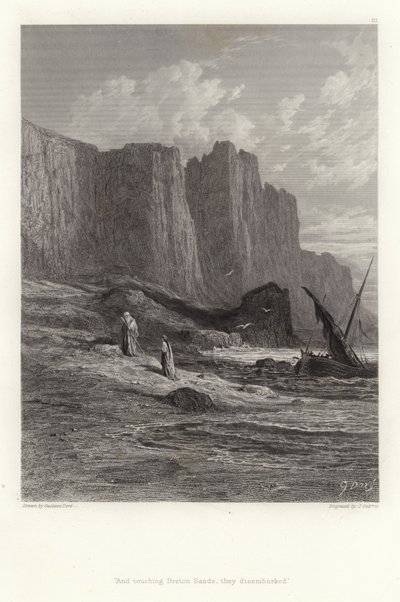 Illustration pour Vivien par Alfred Tennyson - Gustave Dore