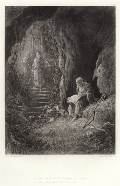 Illustration pour Vivien par Alfred Tennyson - Gustave Dore