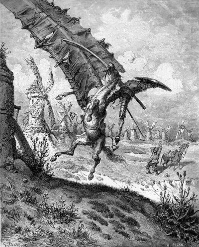 Illustration du livre Don Quichotte de la Manche par M. de Cervantes, 1863 - Gustave Dore