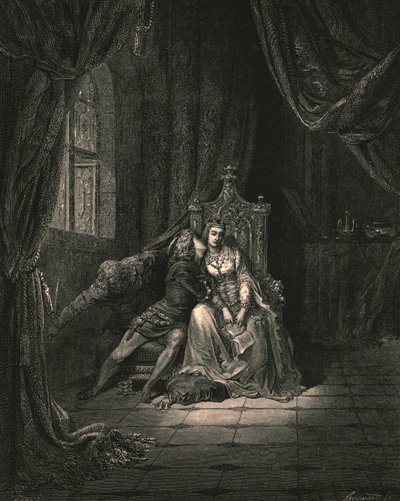 Dans ses feuilles ce jour-là, nous ne lûmes plus, vers 1890 - Gustave Dore