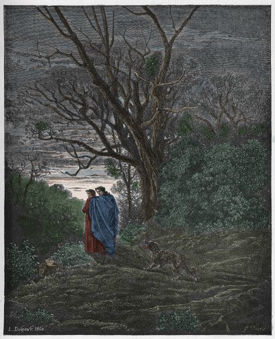 Inferno, Chant 1 : La louve apparaît, illustration de "La Divine Comédie" de Dante Alighieri, 1885 - Gustave Dore