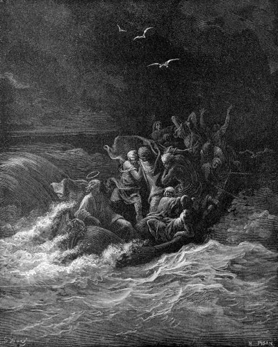 Jésus calme la tempête - Gustave Dore