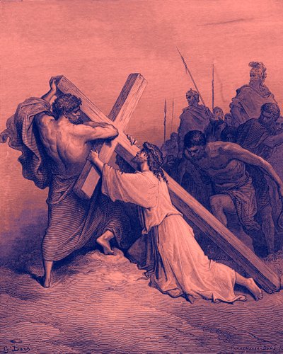 Jésus tombant sous la croix - Bible - Gustave Dore