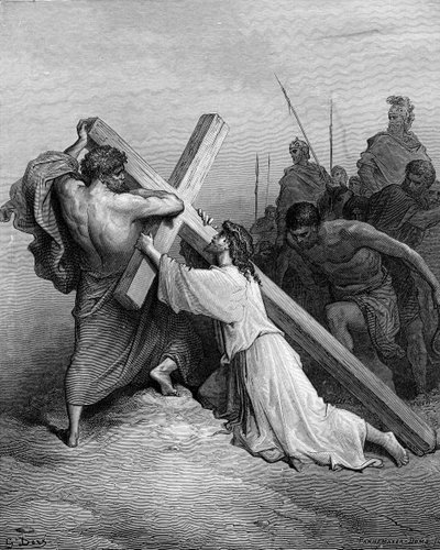 Jésus tombant sous la croix - Bible - Gustave Dore