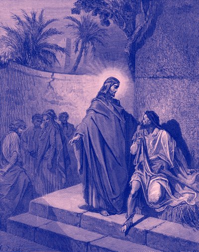 Jésus guérissant un homme paralytique - Bible - Gustave Dore