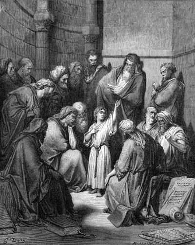 Jésus interrogeant les docteurs - Gustave Dore
