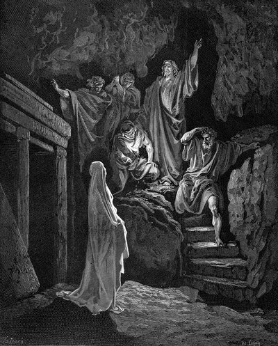 Jésus ressuscitant Lazare de son tombeau, 1865-1866 - Gustave Dore