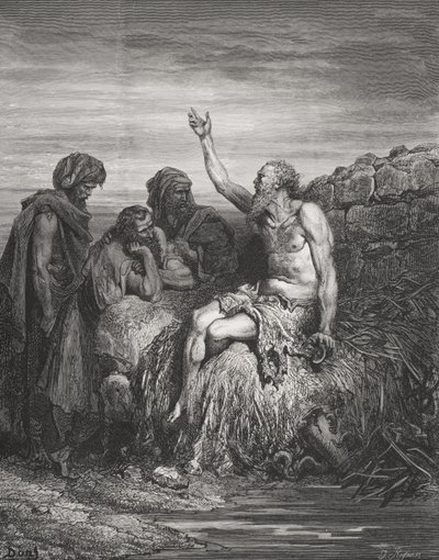 Job et ses amis, Job 6:1-4, illustration de 