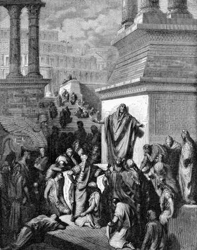 Jonas appelant Ninive à la repentance - Gustave Dore