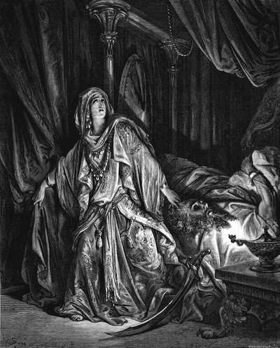 Judith sur le point de couper la tête d