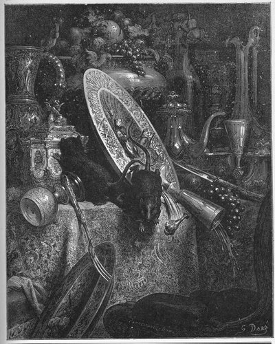 Le rat de ville et le rat des champs - des "Fables" de Jean de La Fontaine - Gustave Dore