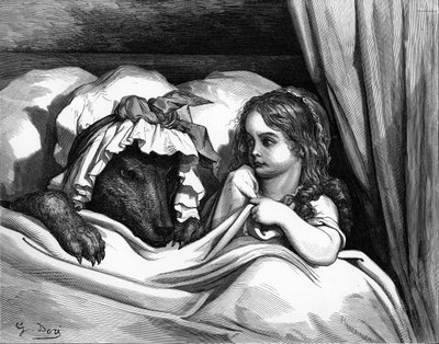 Le Petit Chaperon Rouge, gravure de Gustave Doré - Gustave Dore