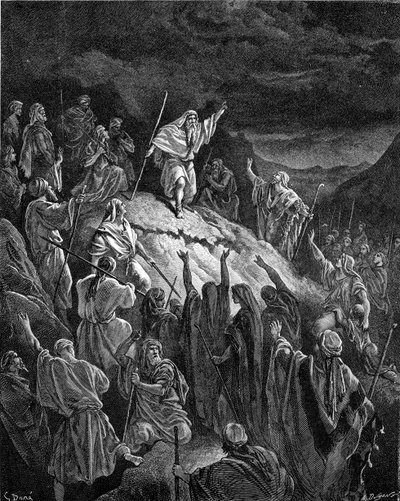 Mattathias appelant les réfugiés juifs - Bible - Gustave Dore