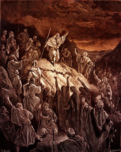 Mattathias appelant les réfugiés juifs - Bible - Gustave Dore