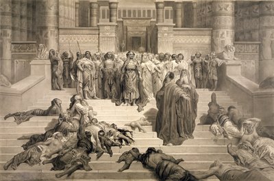 Moïse devant le Pharaon - Gustave Dore