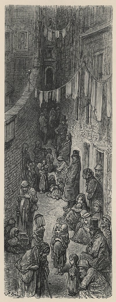 Orange Court, Drury Lane - Gustave Dore