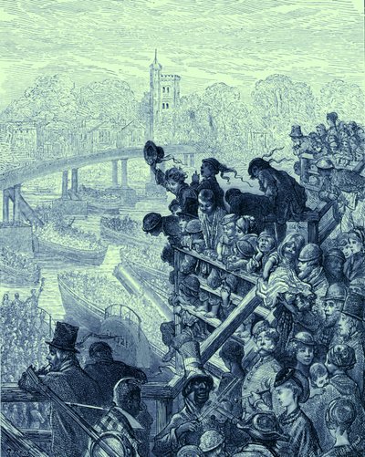 Course de bateaux Oxford et Cambridge - Gustave Dore