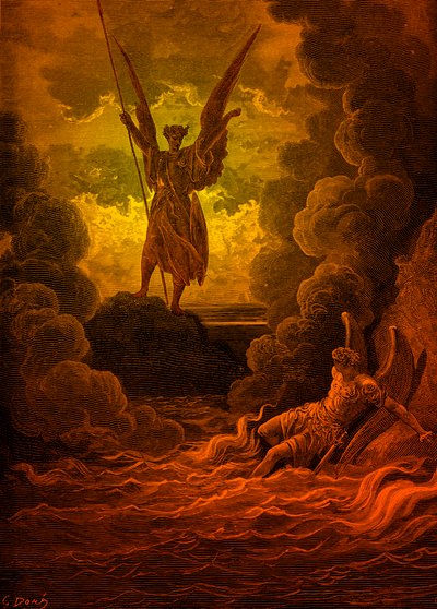 Le Paradis perdu : Satan et Belzébuth par Doré - Gustave Dore