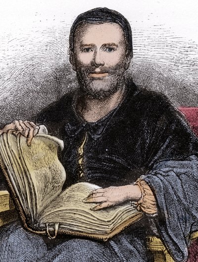 Portrait de Rabelais - illustration de 