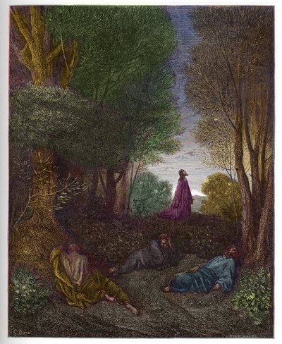 Prière de Jésus au Jardin des Oliviers - gravure dans "La Bible illustrée" par Gustave Doré (1832-1883) - Gustave Dore