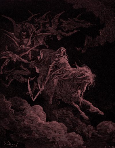 Révélation : Vision de la Mort, par Gustave Doré. - Bible - Gustave Dore