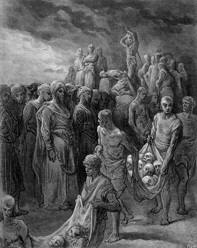 Richard, utilisant des représailles, fit exécuter les captifs - gravure de Gustave Doré - Gustave Dore
