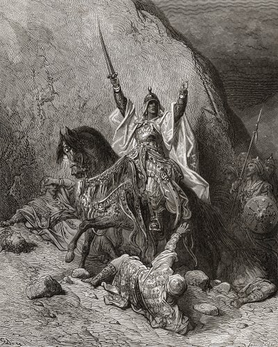 Saladin Yusuf (d.1173) Sultan pendant la deuxième croisade, illustration de 